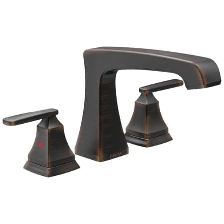 Delta 3-hole 8-16" installation Hole Deck-Mount without Diverter Tub Filler Faucet, Venetian Bronze T2764-RB